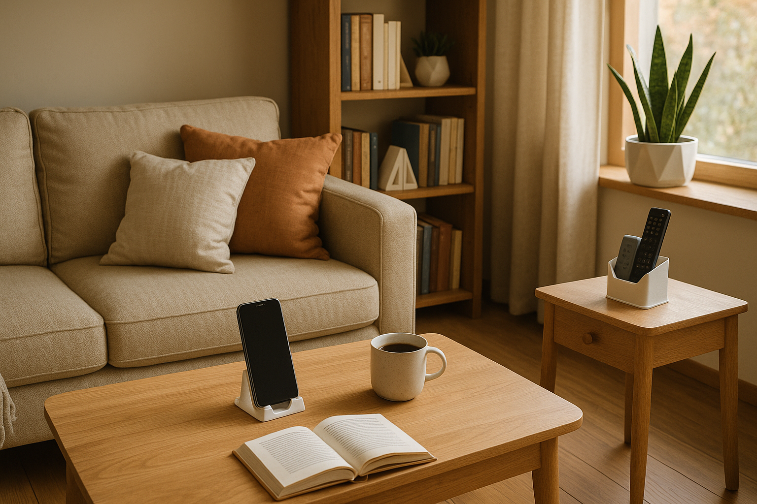 this image has every thing all at once can you just show me a more realistic living room with the products