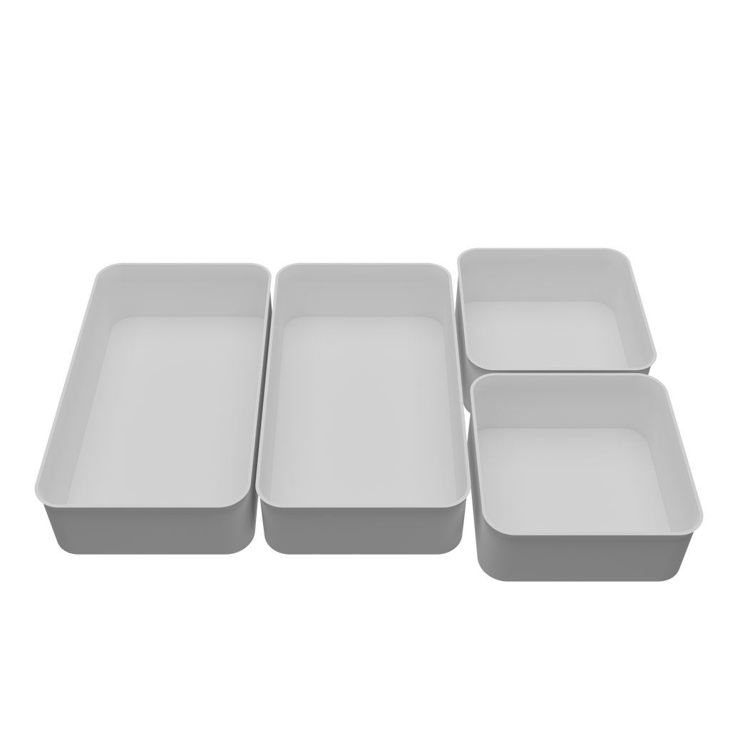 White Drawer Organisers Set