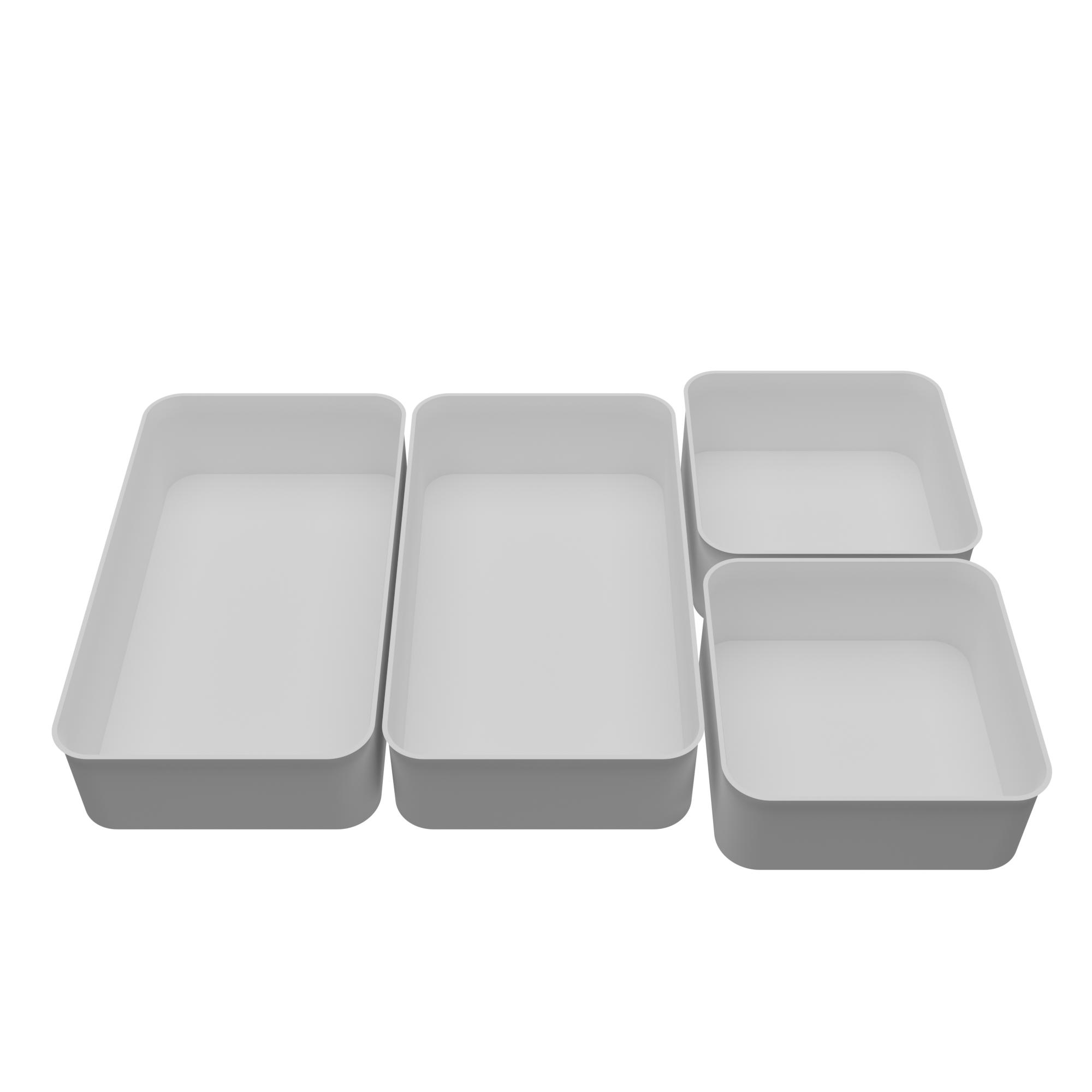 White Drawer Organisers Set