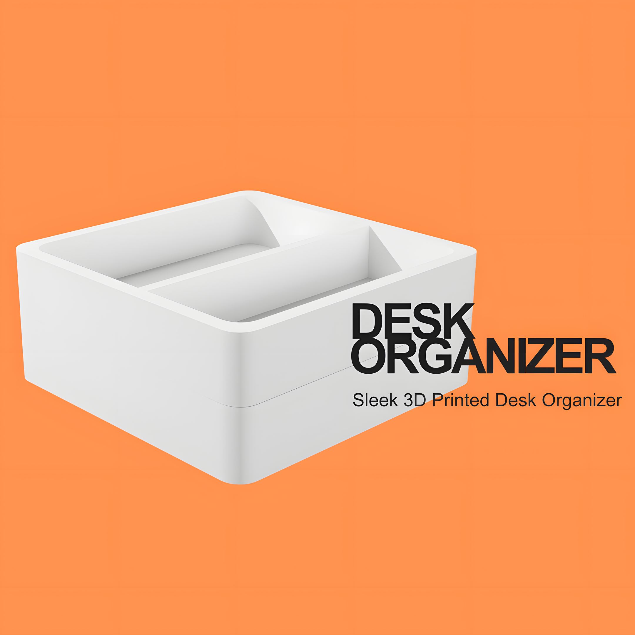 White Tray Stacked Desk Organizer
