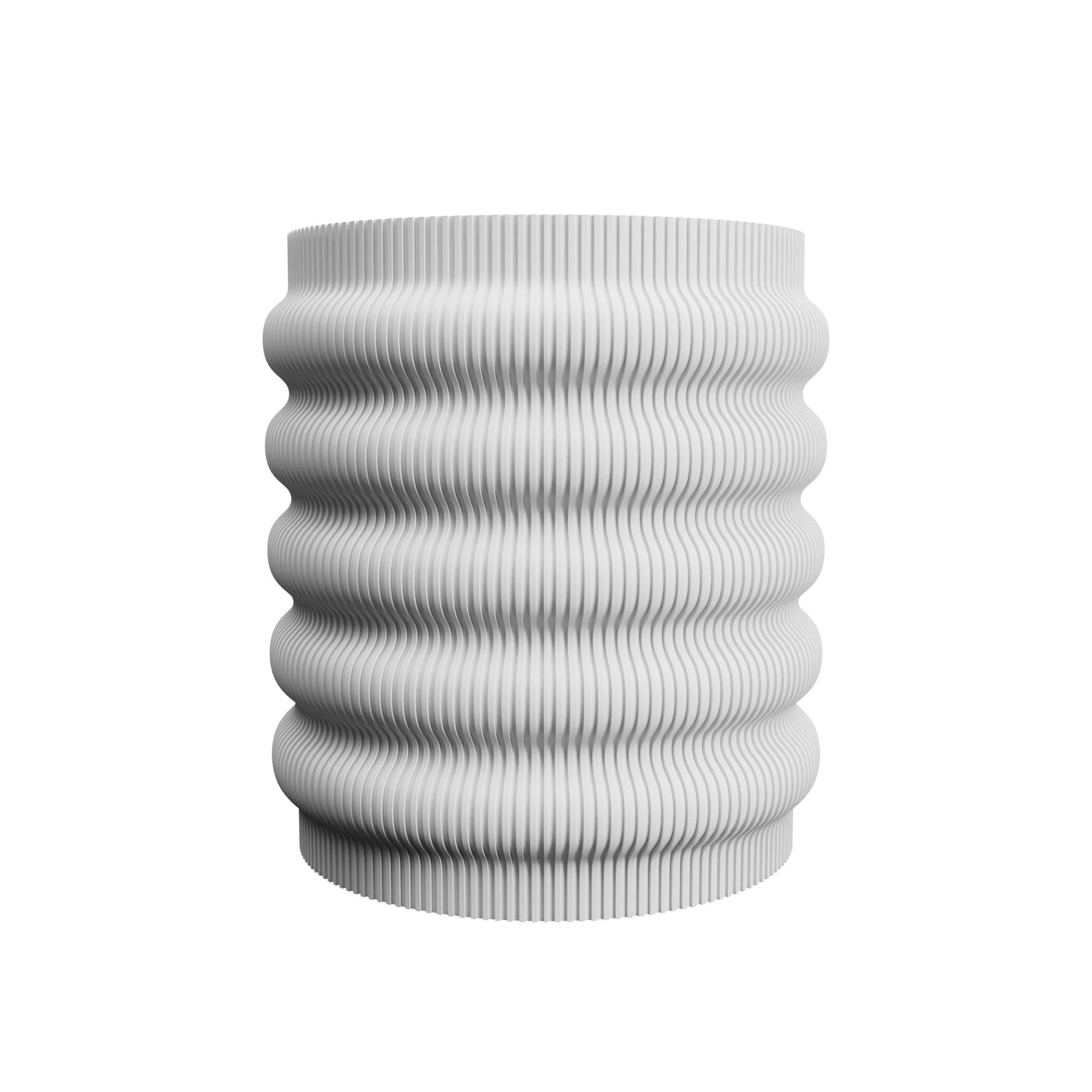 3D Printed Planter with Drainage Hole – 12cm Indoor Plant Pot
