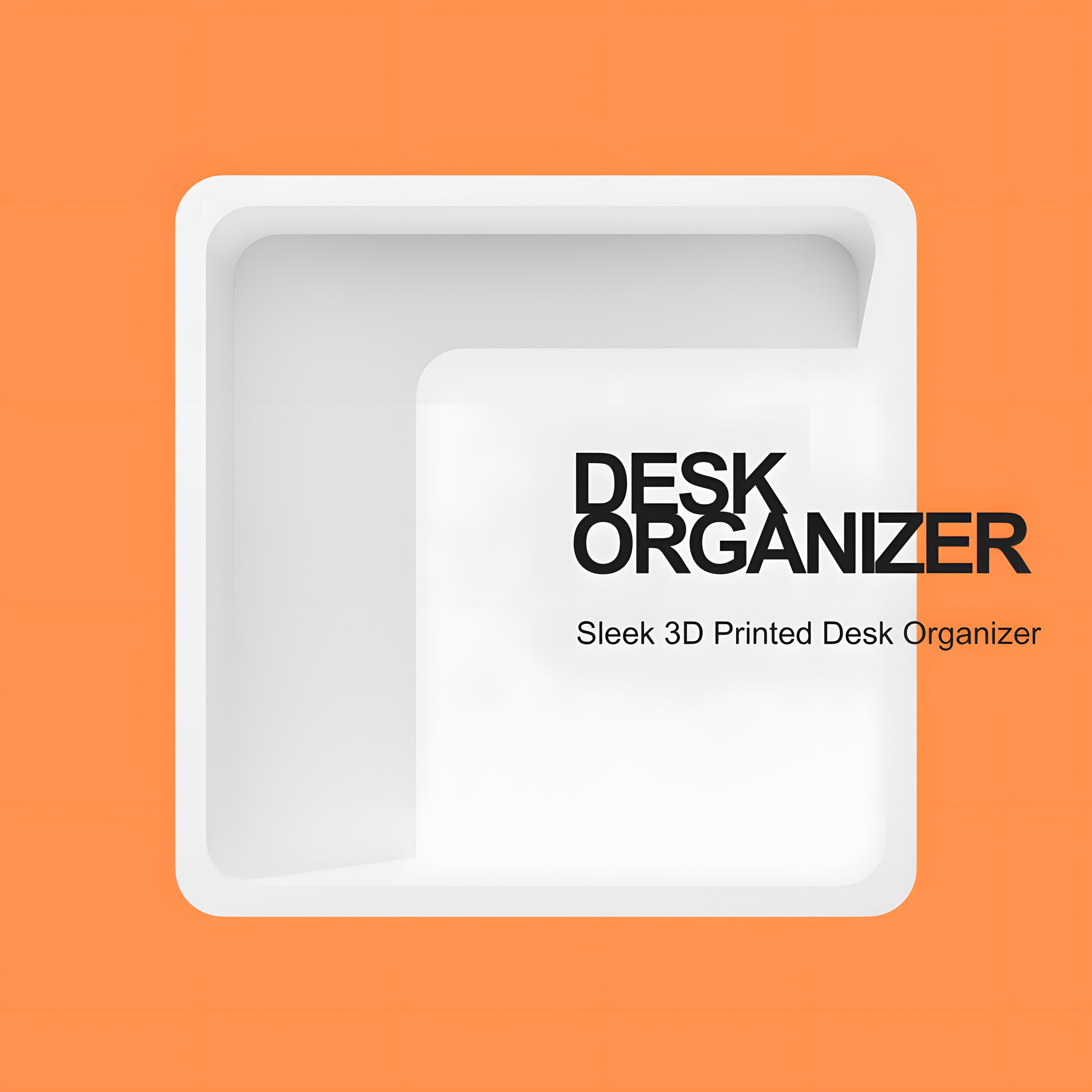 White Tray Multifunctional Desk Organizer