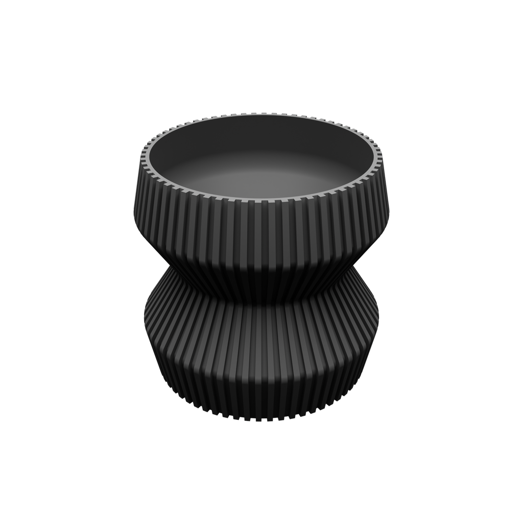 Modern 3D Printed Geometric Planter Pot with Drainage Hole | 13.5 cm Indoor Plant Pot