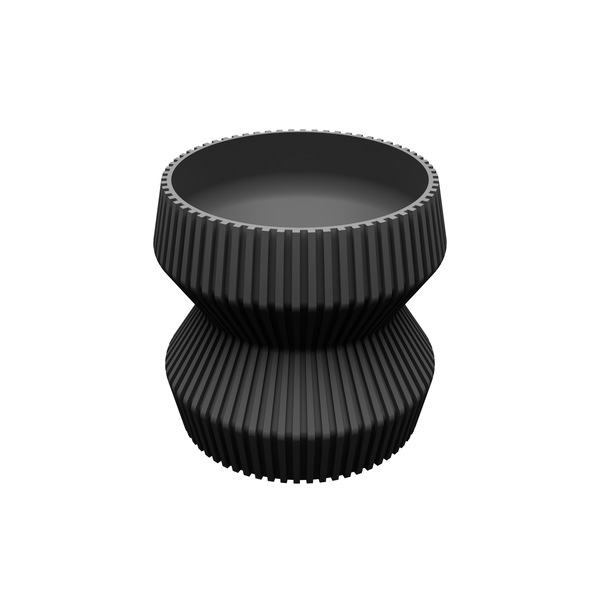 Modern 3D Printed Geometric Planter Pot with Drainage Hole | 13.5 cm Indoor Plant Pot