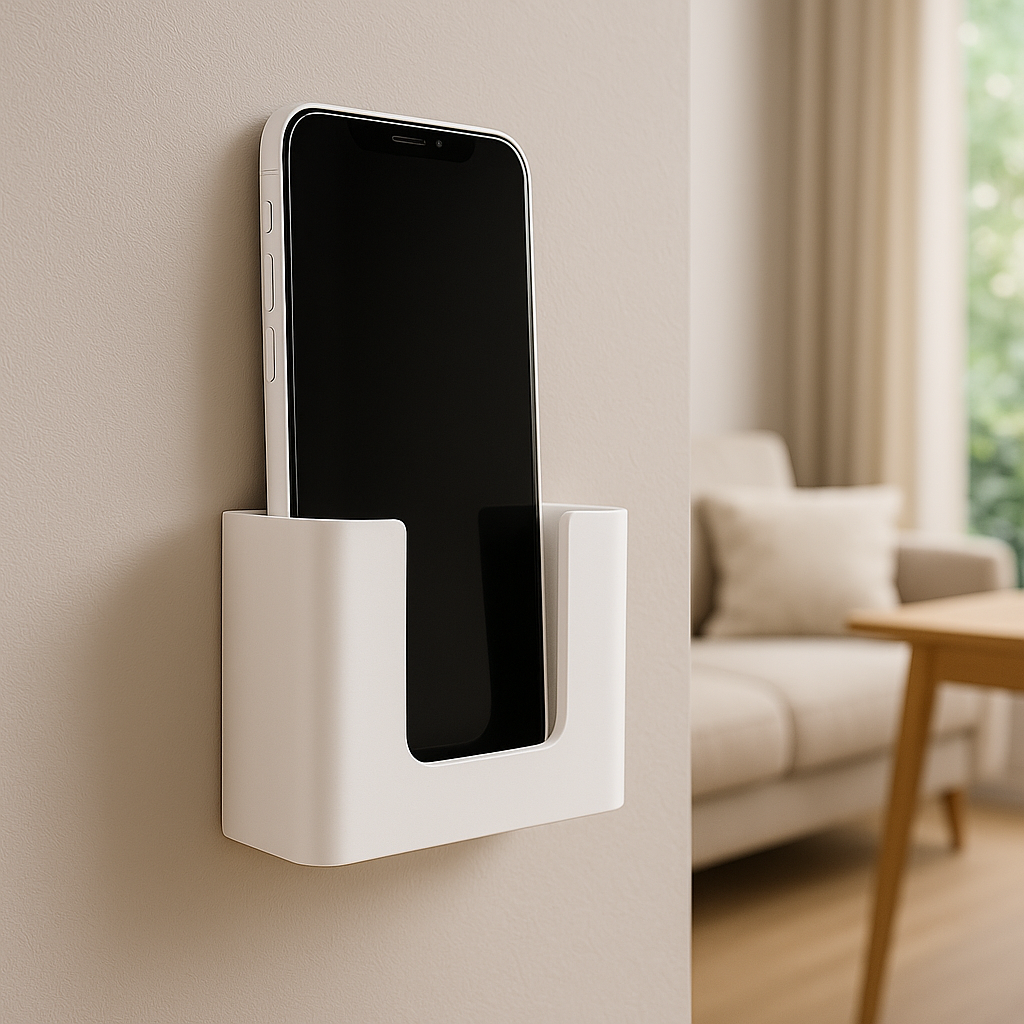 3D Printed Wall Mounted Mobile Phone Holder