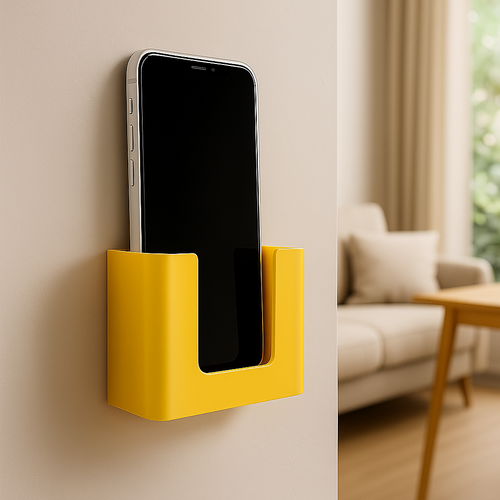 3D Printed Wall Mounted Mobile Phone Holder