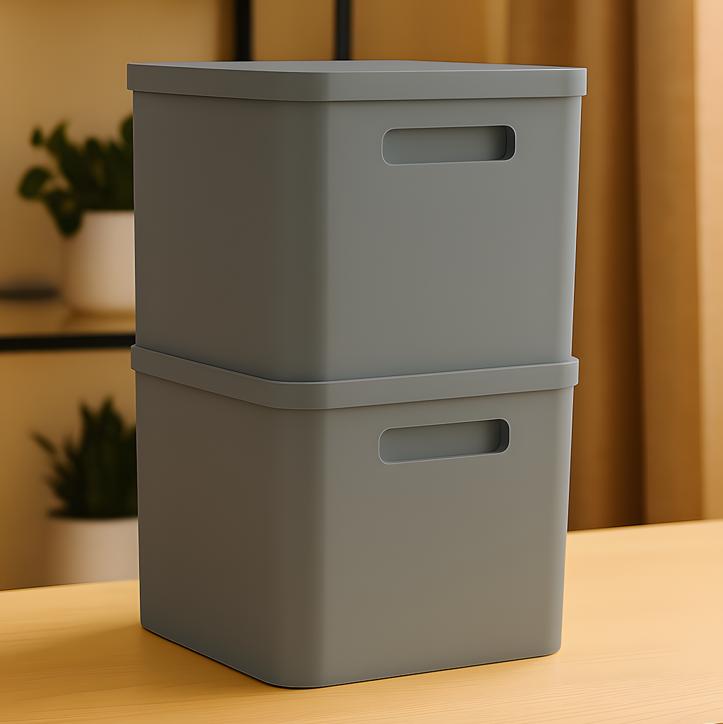 Stackable Storage Box with Lid