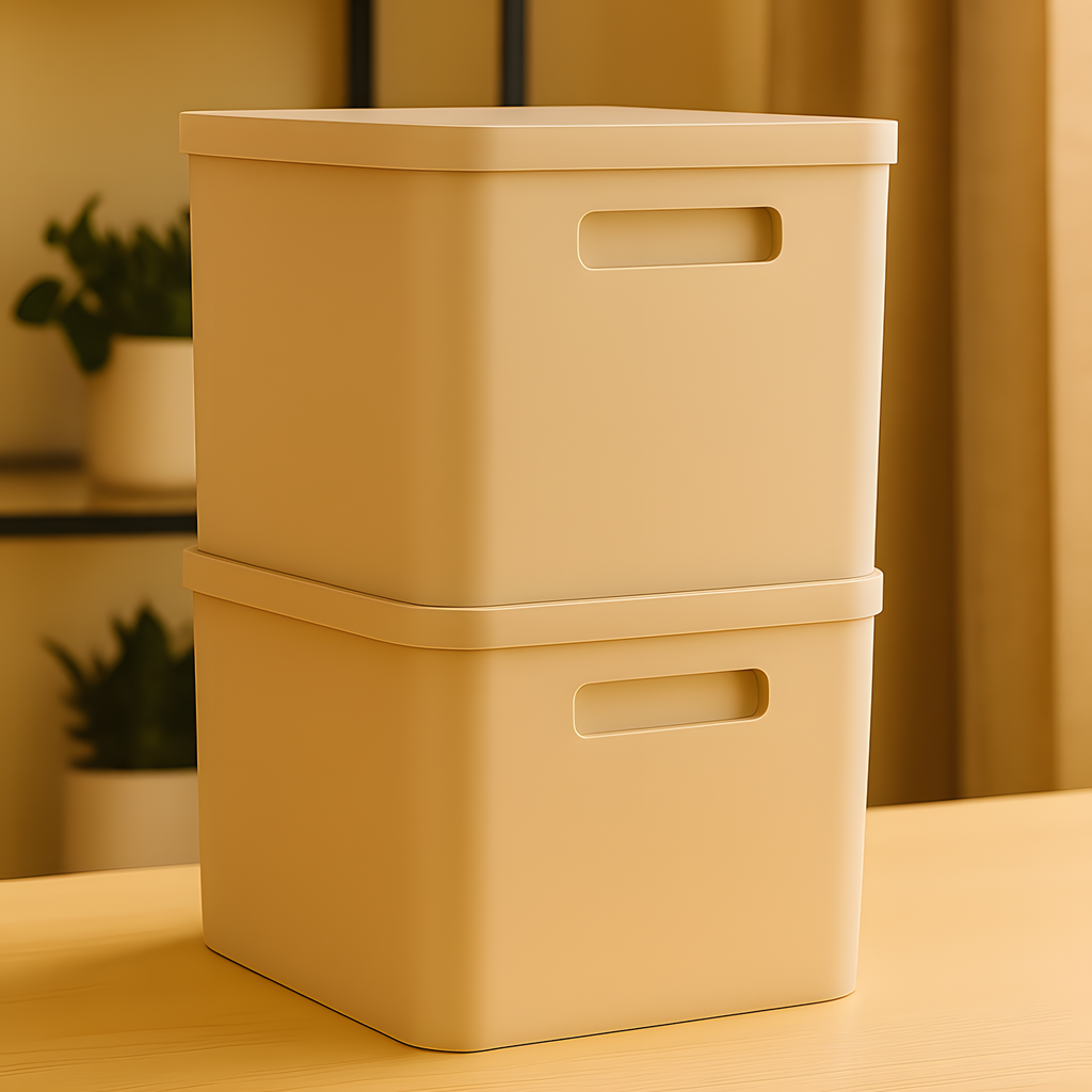 Stackable Storage Box with Lid