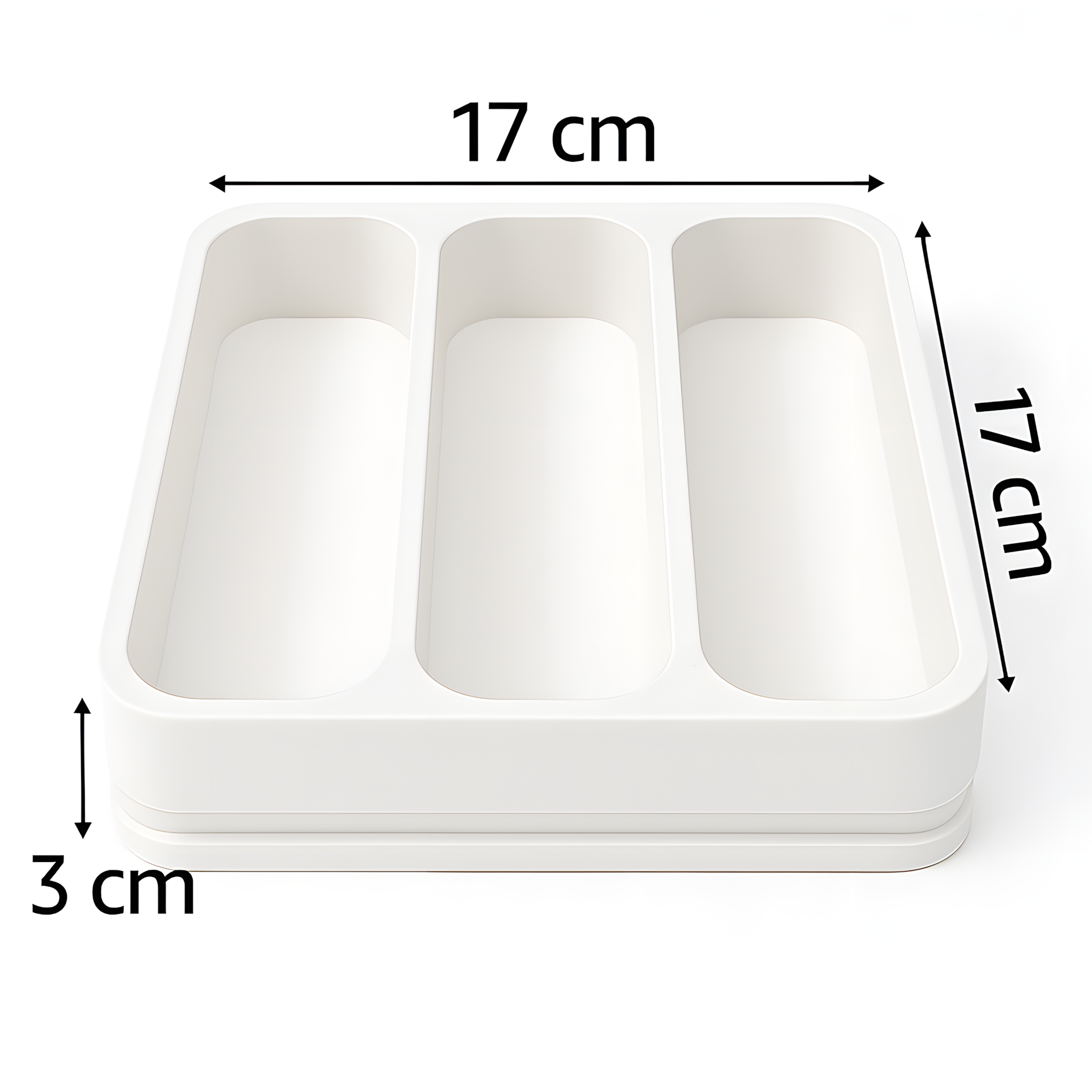 Premium Desk Organizer Tray with 3 Compartments