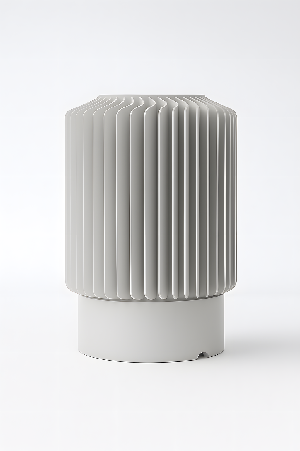 Modern Table Lamp for Bedroom & Living Room | Warm Ambient Light | Ribbed Lampshade Design | E27 Bulb Holder (Bulb Not Included) | Bedside Night Lamp for Home Décor