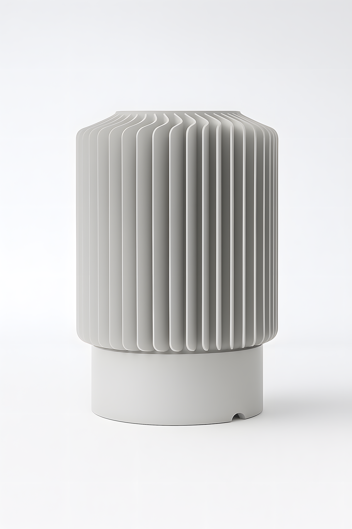 Modern Table Lamp for Bedroom & Living Room | Warm Ambient Light | Ribbed Lampshade Design | E27 Bulb Holder (Bulb Not Included) | Bedside Night Lamp for Home Décor