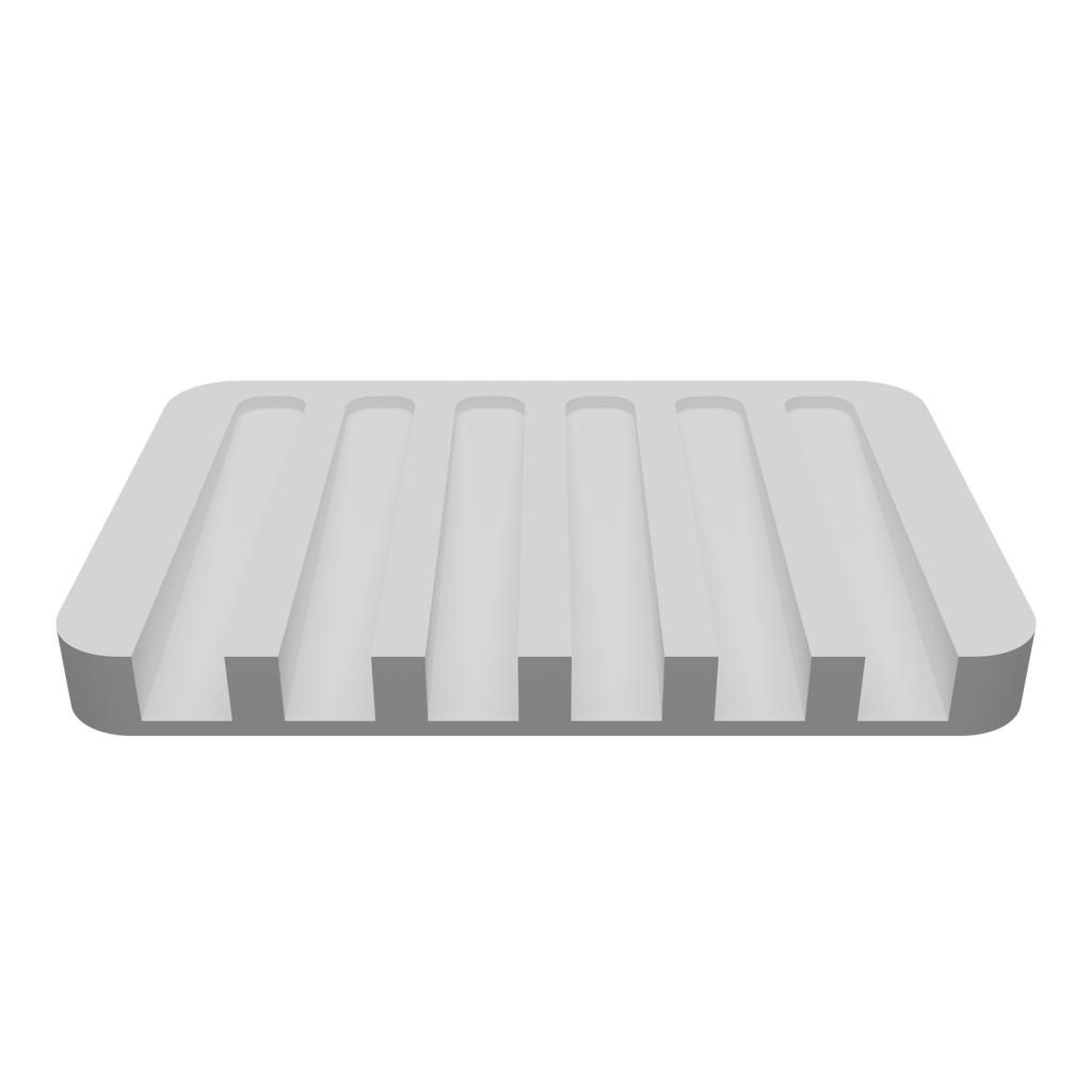 Plastic Soap Holder Dish with Drainage Grooves