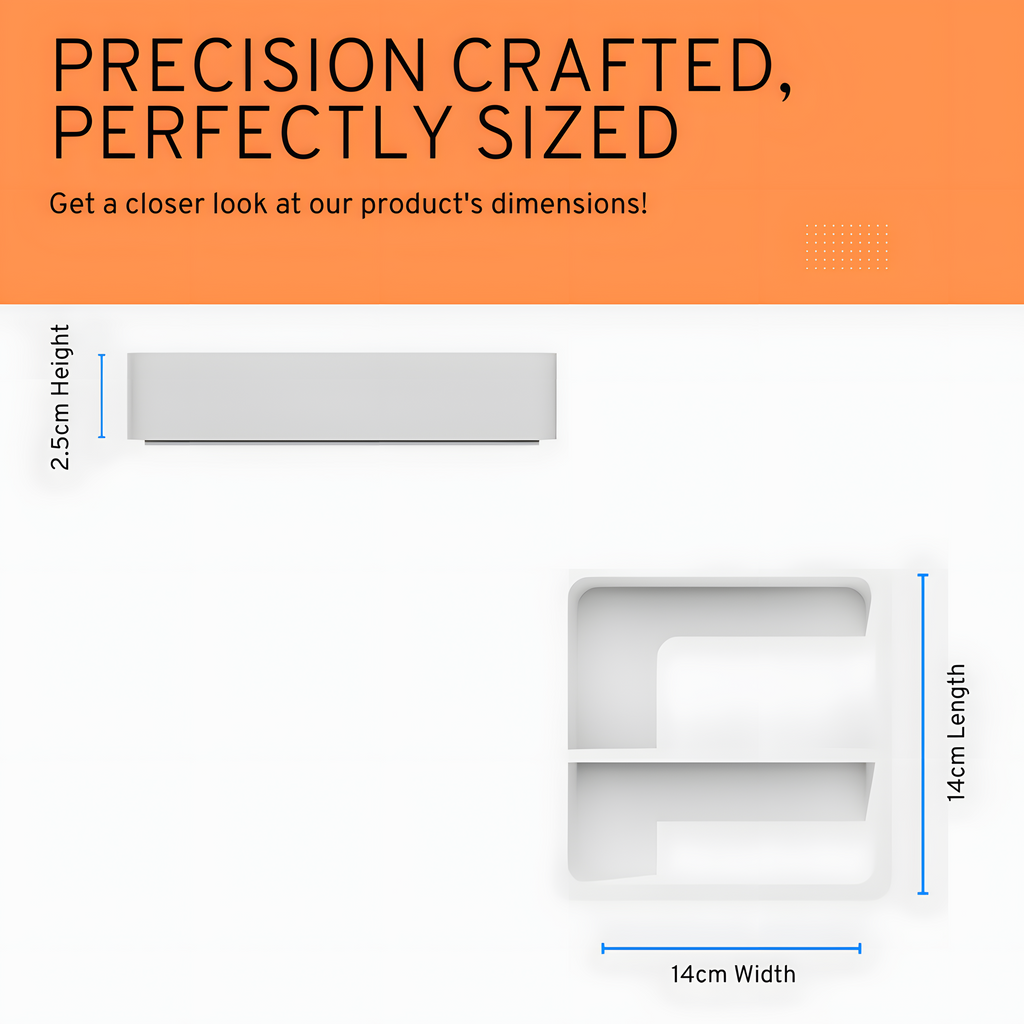 White Tray Multifunctional Organizer for Home and Office