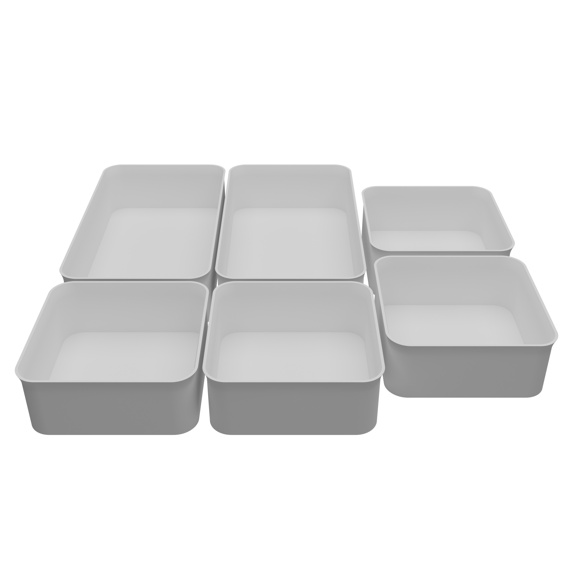 White Drawer Organisers Set