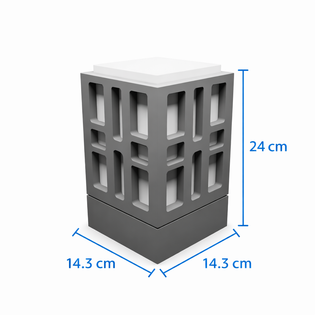 Modern Geometric Cutwork Table Lamp for Home Décor