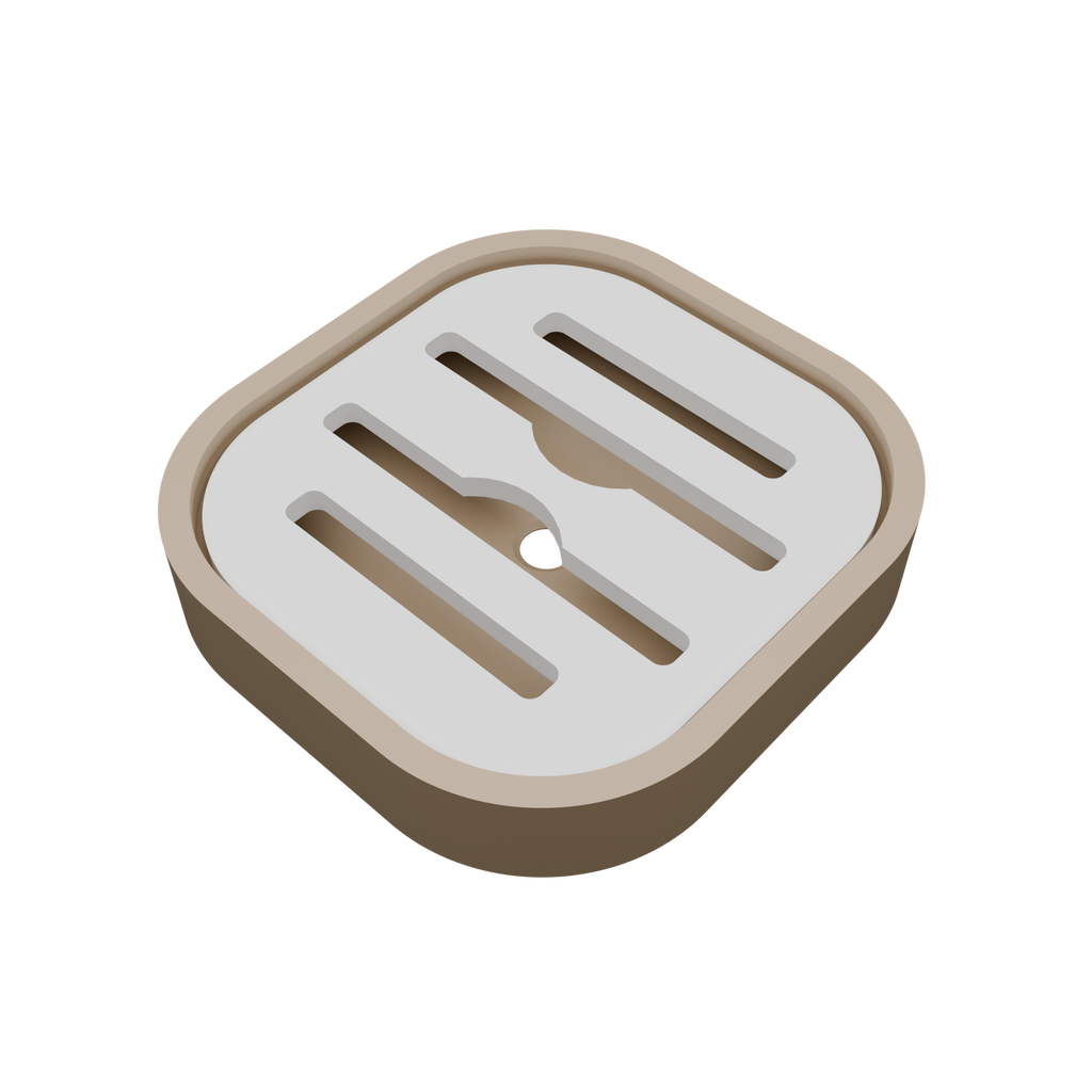 Modern Soap Holder for Bathroom – Self Draining Soap Dish with Removable Tray