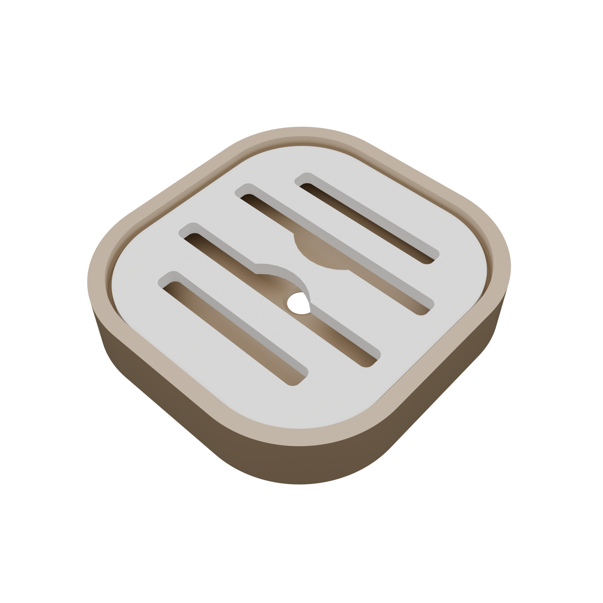 Modern Soap Holder for Bathroom – Self Draining Soap Dish with Removable Tray