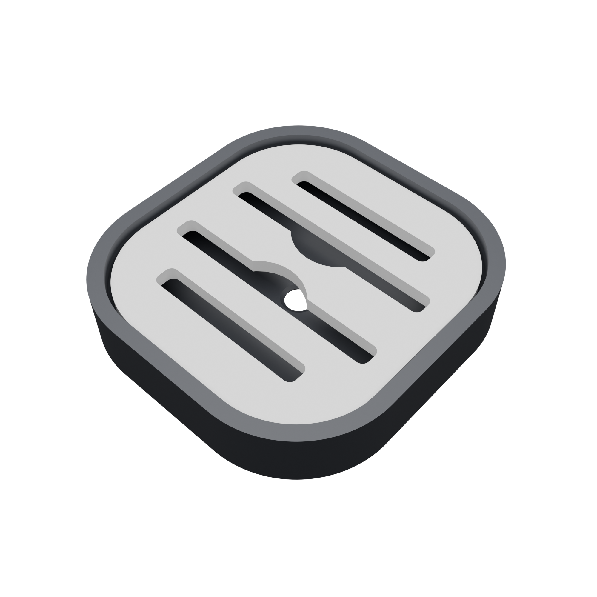 Modern Soap Holder for Bathroom – Self Draining Soap Dish with Removable Tray