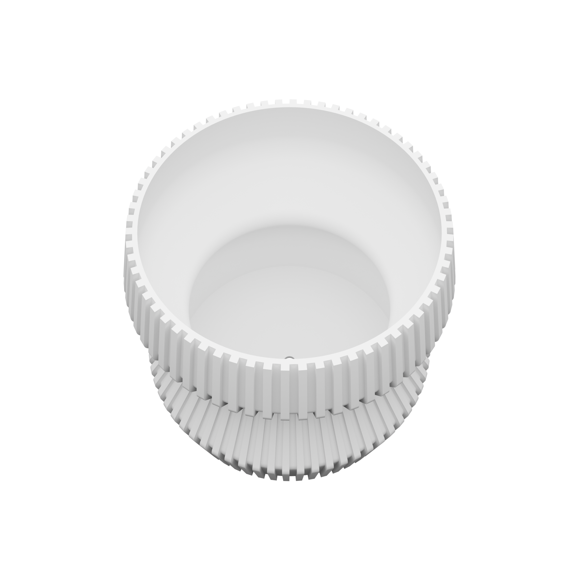 Modern 3D Printed Geometric Planter Pot with Drainage Hole | 13.5 cm Indoor Plant Pot