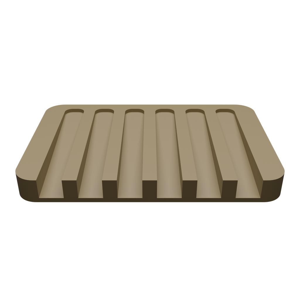 Plastic Soap Holder Dish with Drainage Grooves