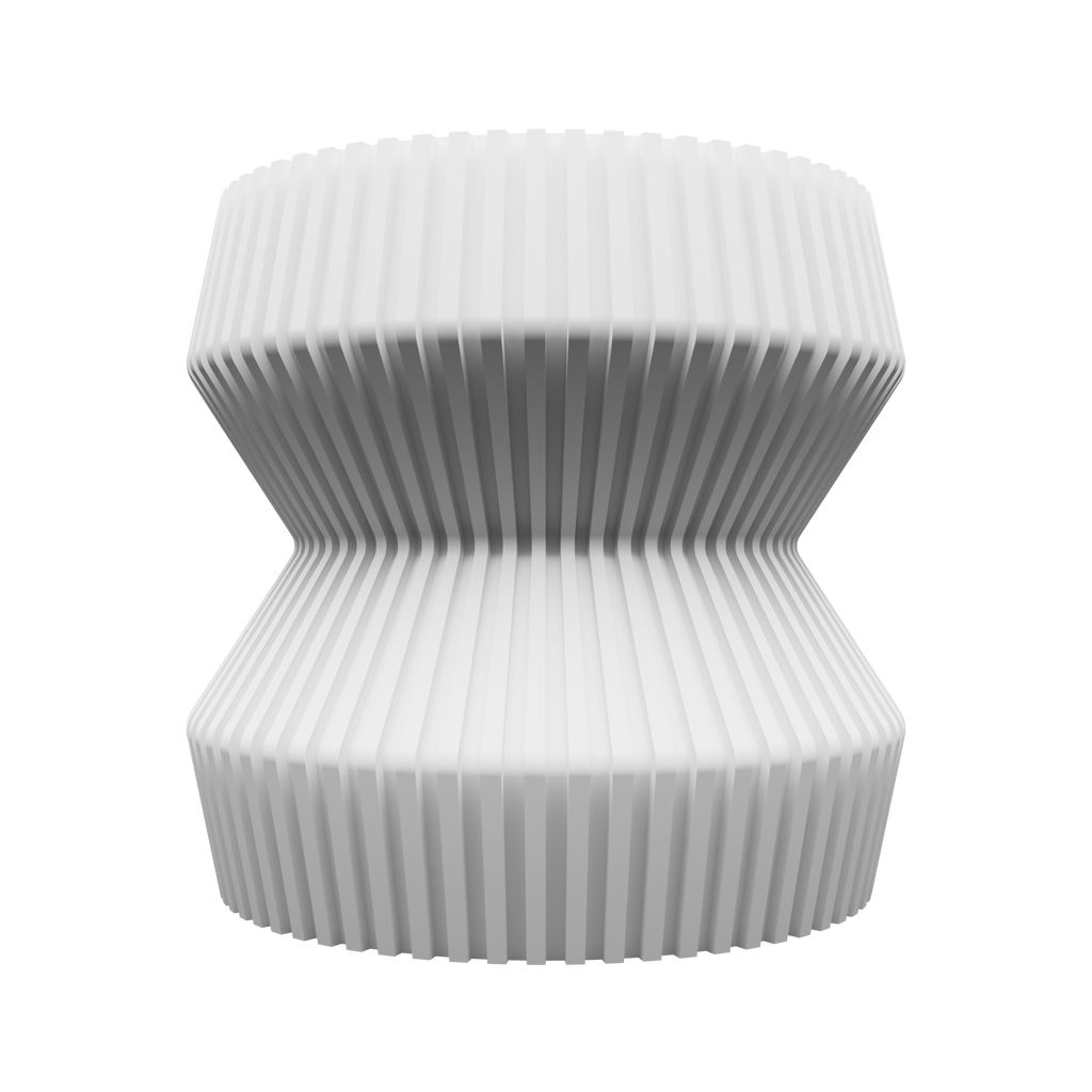 Modern 3D Printed Geometric Planter Pot with Drainage Hole | 13.5 cm Indoor Plant Pot
