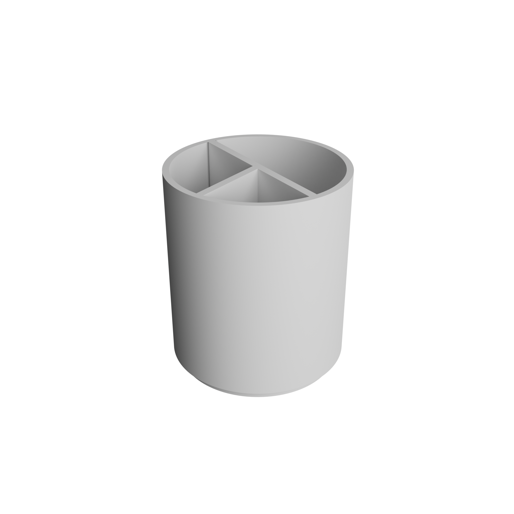 3D Printed Round Desk Organizer with Compartments