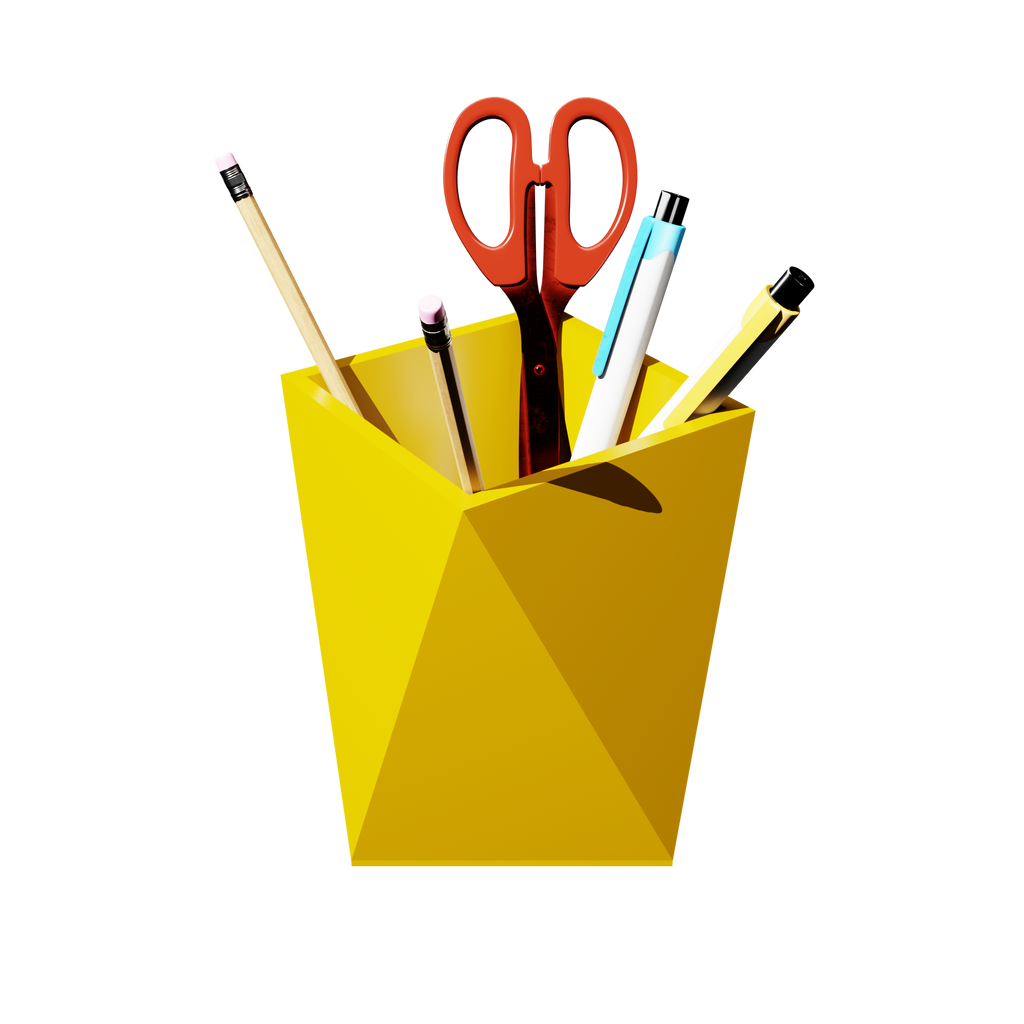 3D Printed Geometric Pen Holder