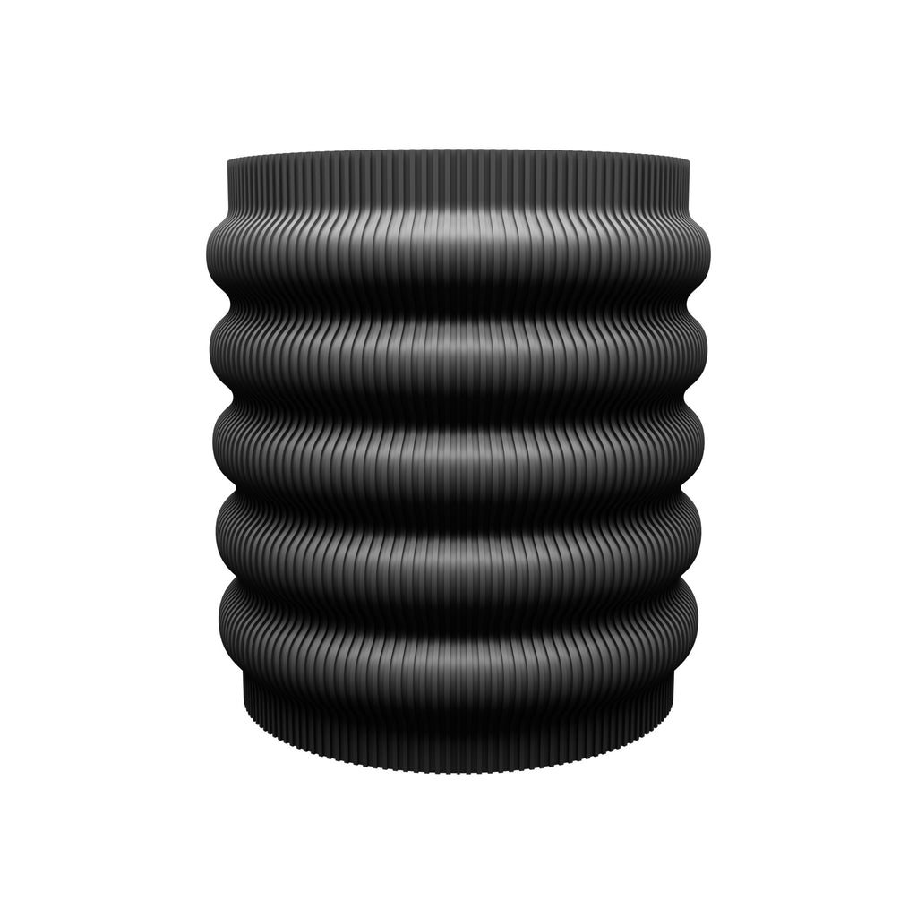 3D Printed Planter with Drainage Hole – 12cm Indoor Plant Pot