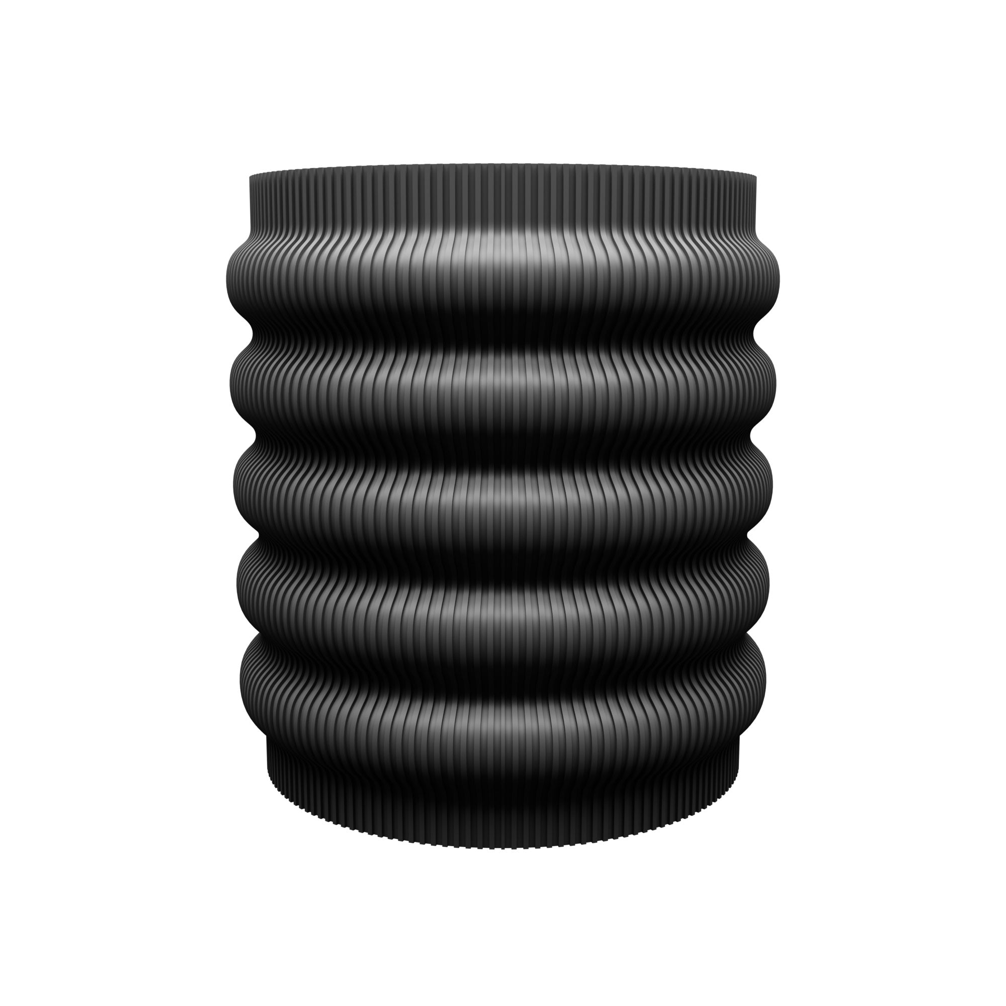 3D Printed Planter with Drainage Hole – 12cm Indoor Plant Pot