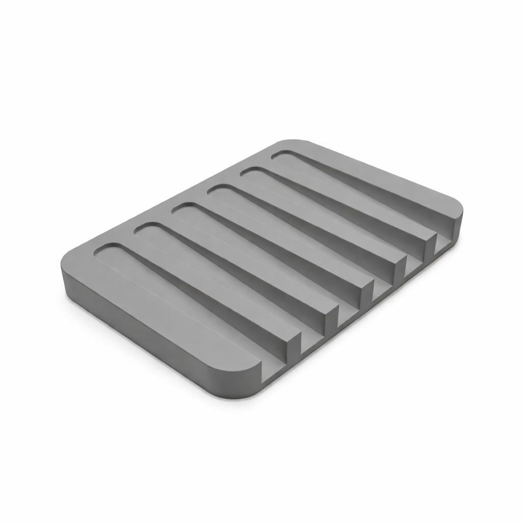 Plastic Soap Holder Dish with Drainage Grooves